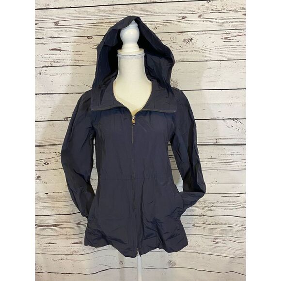 Eileen Fisher Navy Windbreaker Size XS - Picture 4 of 11